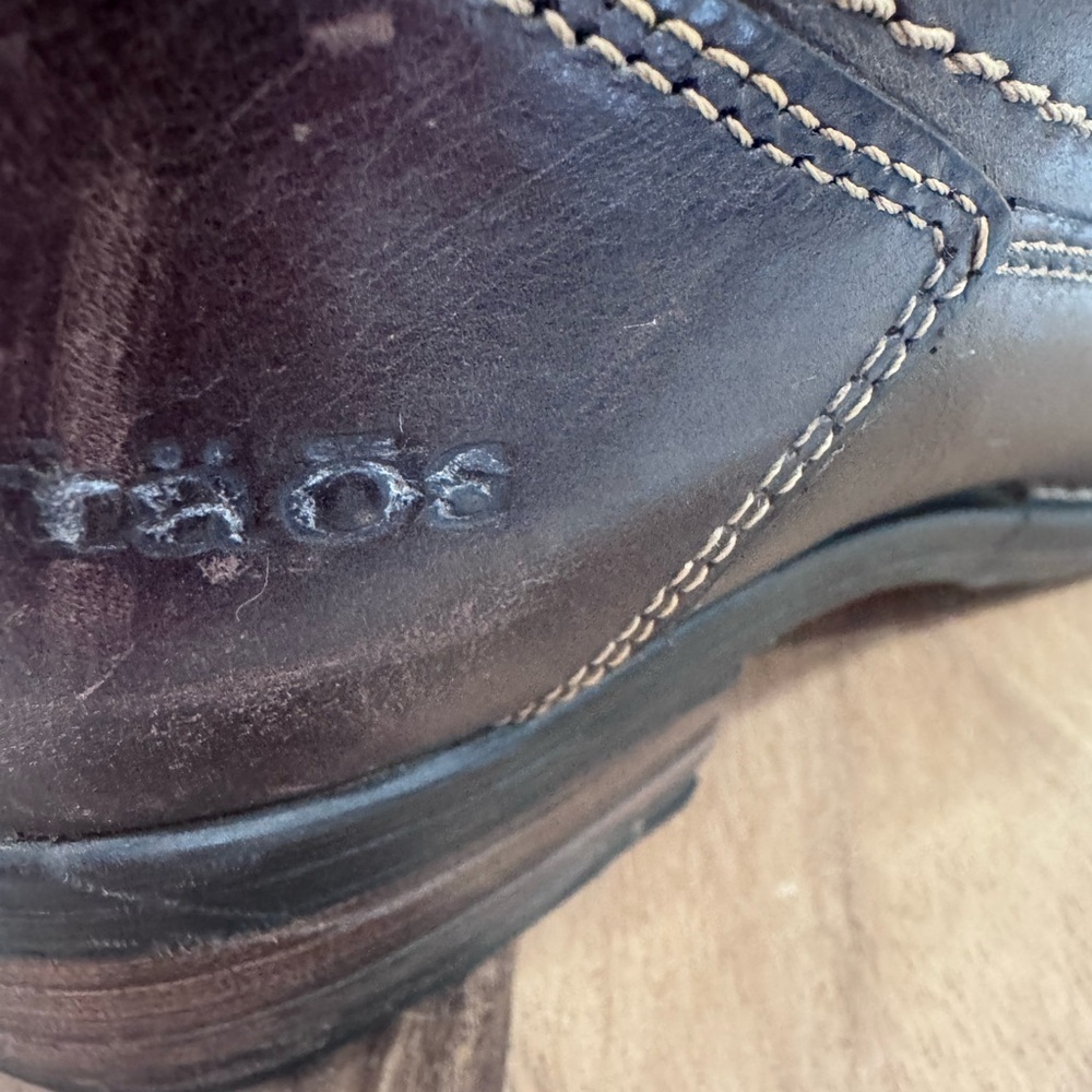 Taos Brown Leather Lace-Up Boots Size 41 - Picture 6 of 7
